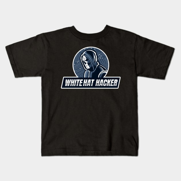 White Hat Hacker Kids T-Shirt by leo-jess